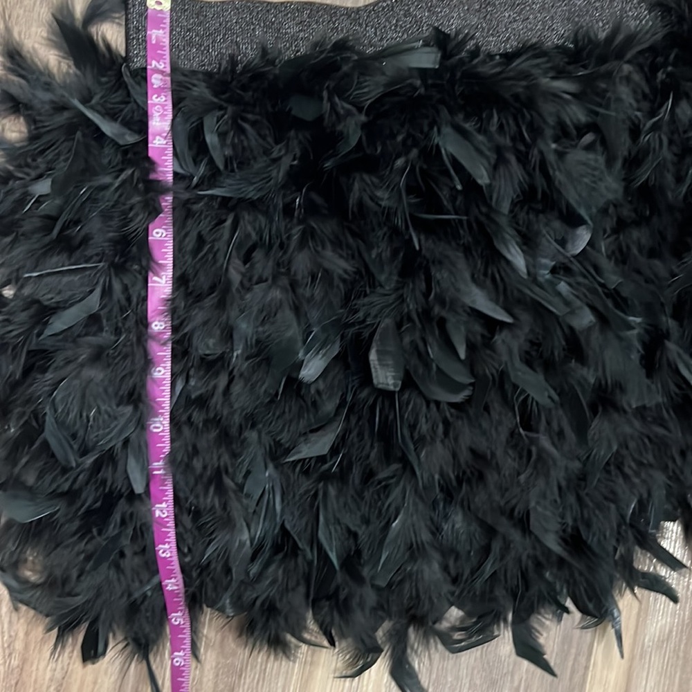 NEW in bag: Mini A- Line Feathered Mini Skirt - Picture 9 of 9